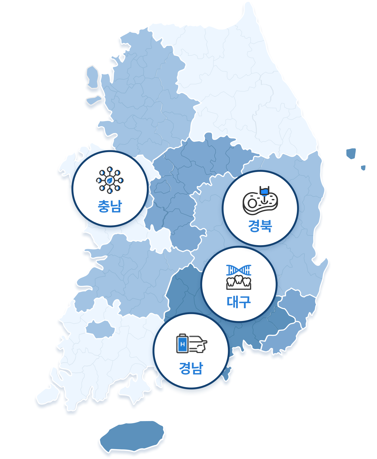 전국지도(경북,대구,경남,충남)